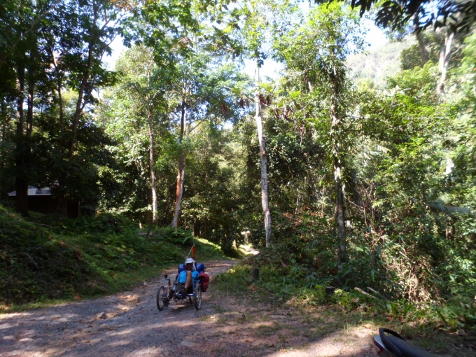 Michel dans une montée