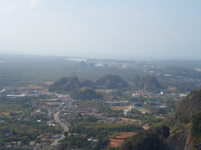 Vue sur la ville de Krabi depuis le sommet
