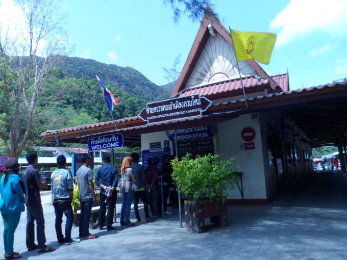 Contrôle de sortie de Thailande