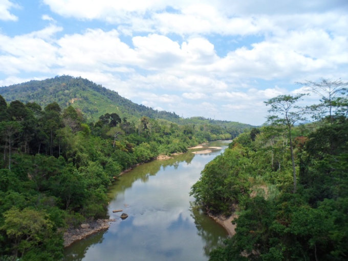 Sur la route entre Dabong et Kuala Krai