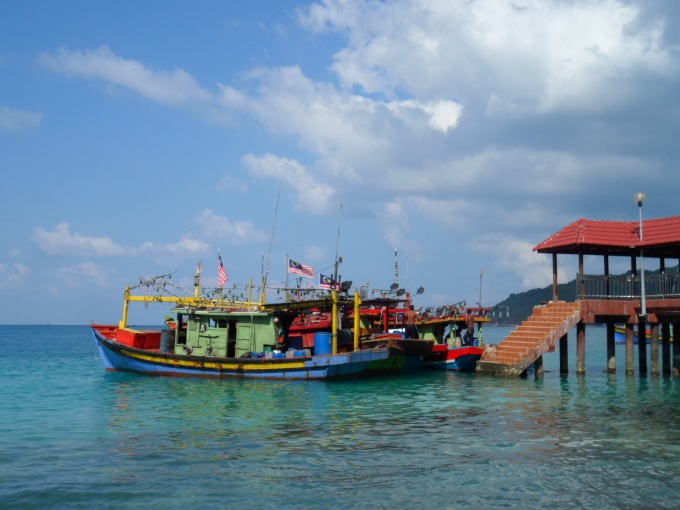 Bateaux de pêcheurs sur Perhentians Besar