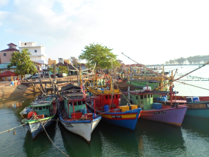 Bateaux de pêcheurs à Kuala Besut